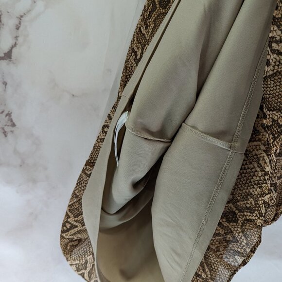 Lauren Ralph Lauren Dress Women 16 XL Brown Snake Skin Python Print Tank - Picture 12 of 15